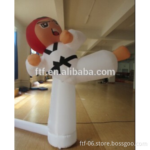 customized inflatable taekwondo model/Advertising inflatable taekwondo boy